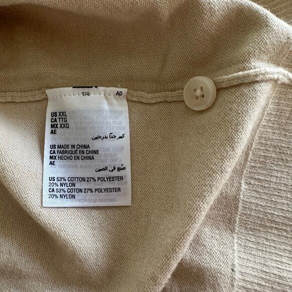 NWT Alfani Button Up Long Sleeve T-Shirt Sweater Size XXL - Picture 6 of 7